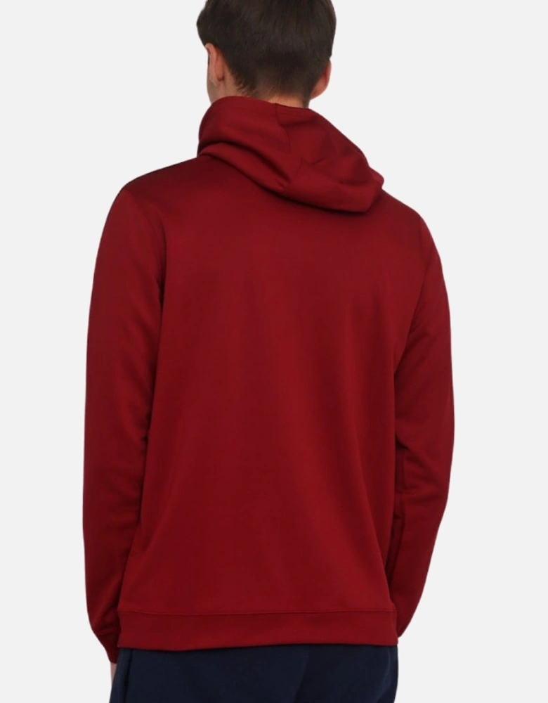 Taped Sleeves Red Hoodie