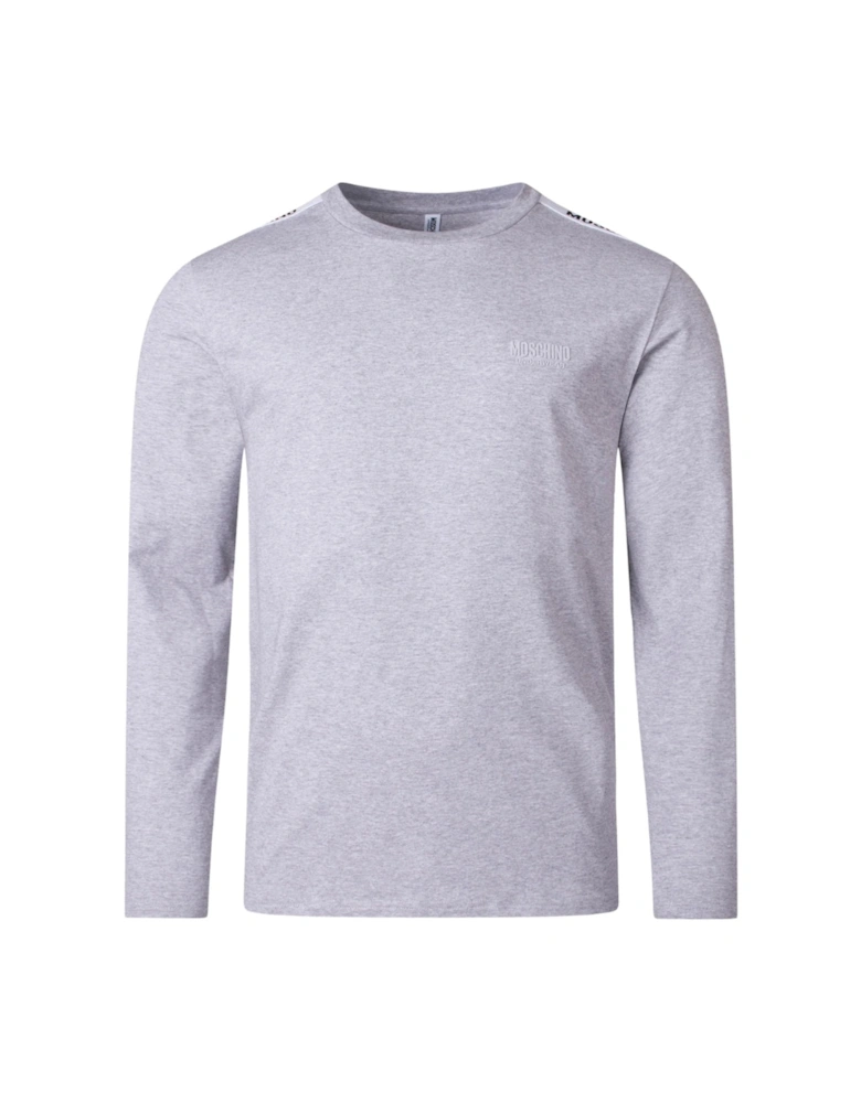 Taped Shoulders Grey T-Shirt