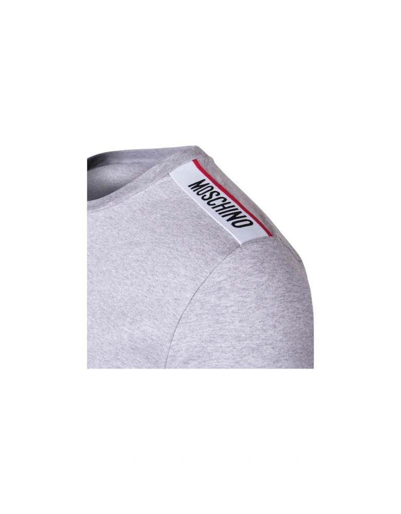 Taped Shoulders Grey T-Shirt