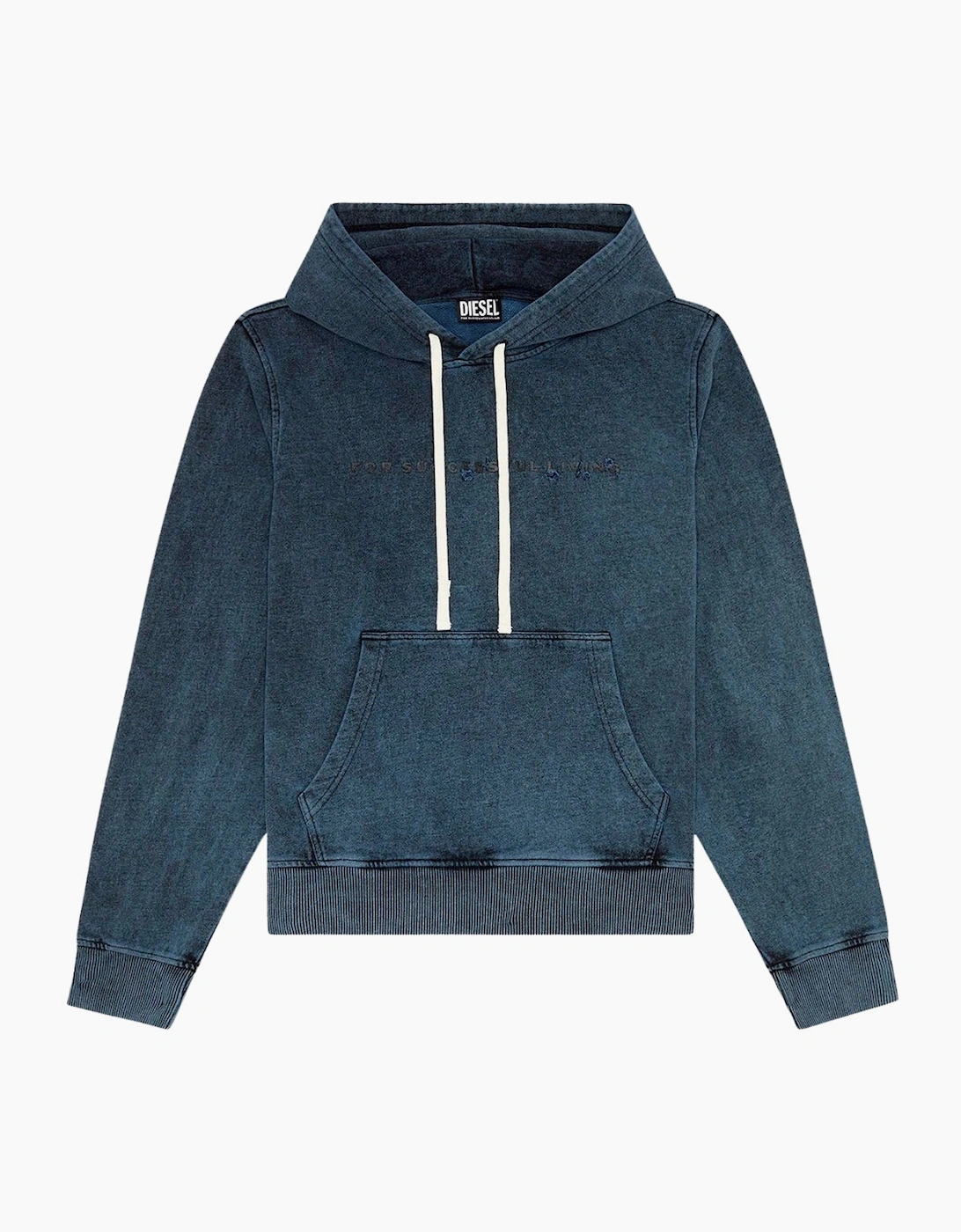Diesel Men's Diesel Faded Dark Grey Hoodie - Navy