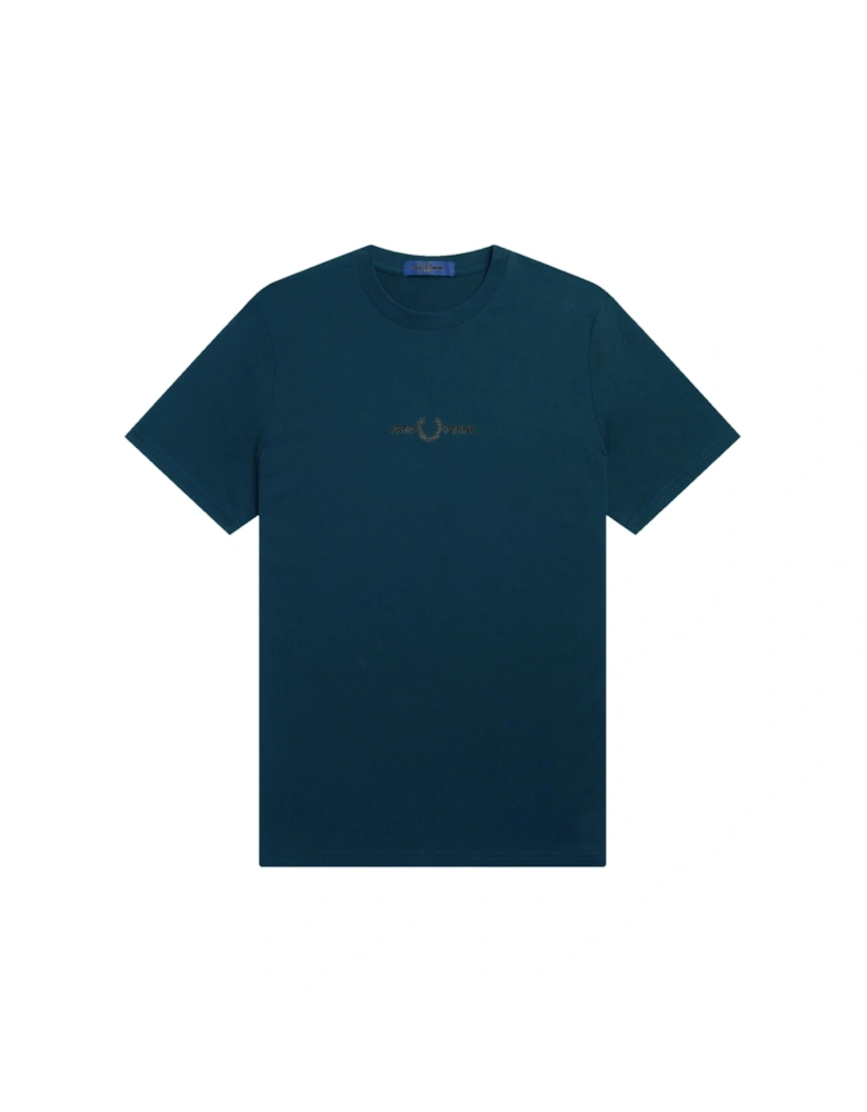 Embroidered Ash Blue T-Shirt Kids