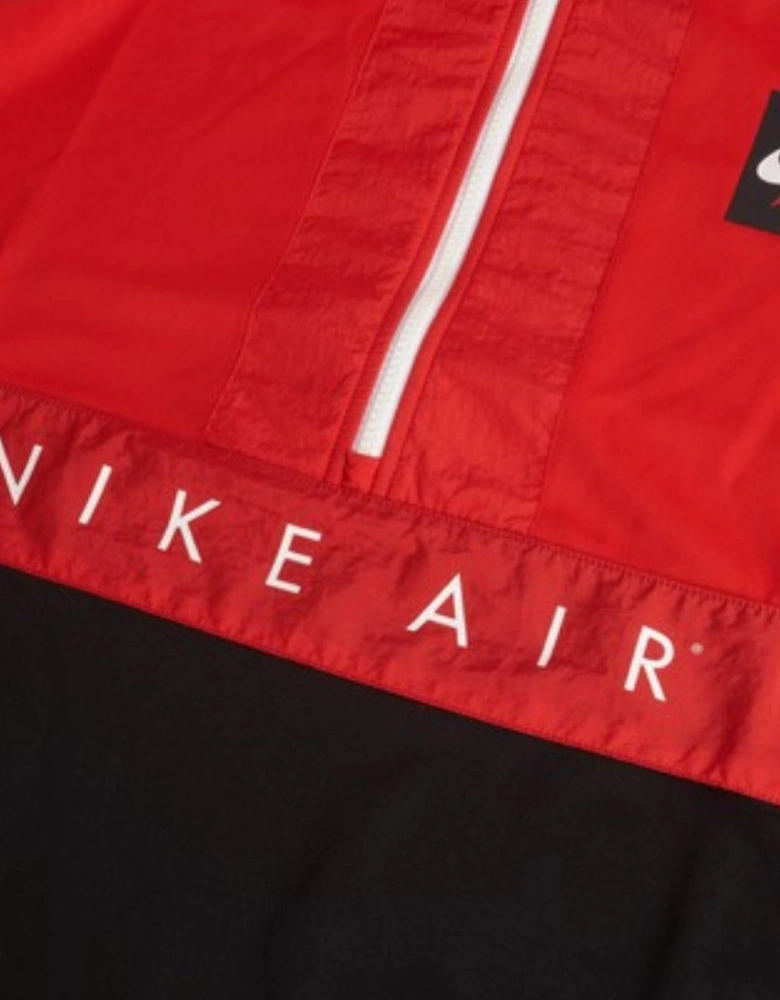 Colour Block Red Pullover Jumper