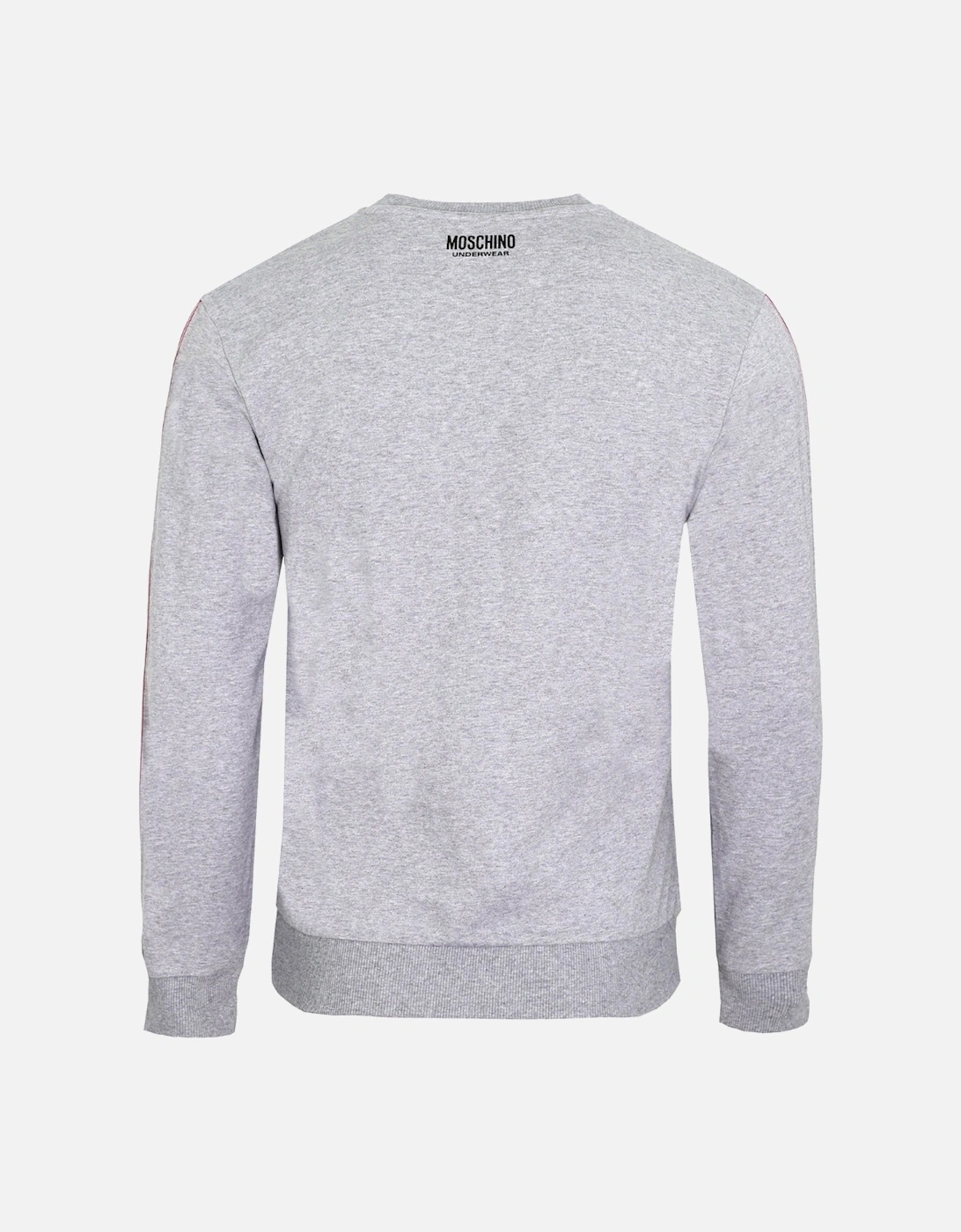 Taped Sleeves Grey Jumper Mens