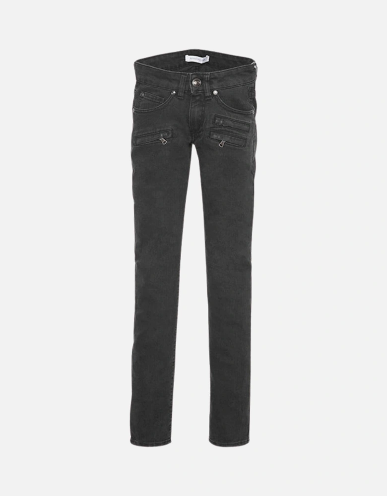 Faded Black Jeans Womens