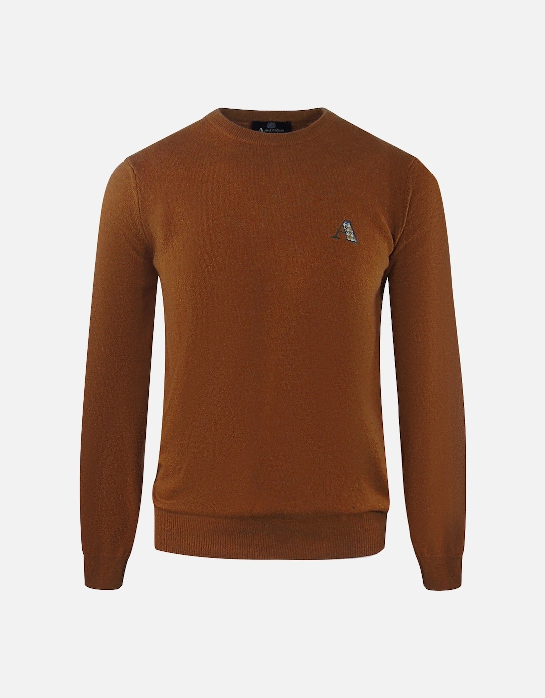Tartan A Logo Brown Jumper, 3 of 2