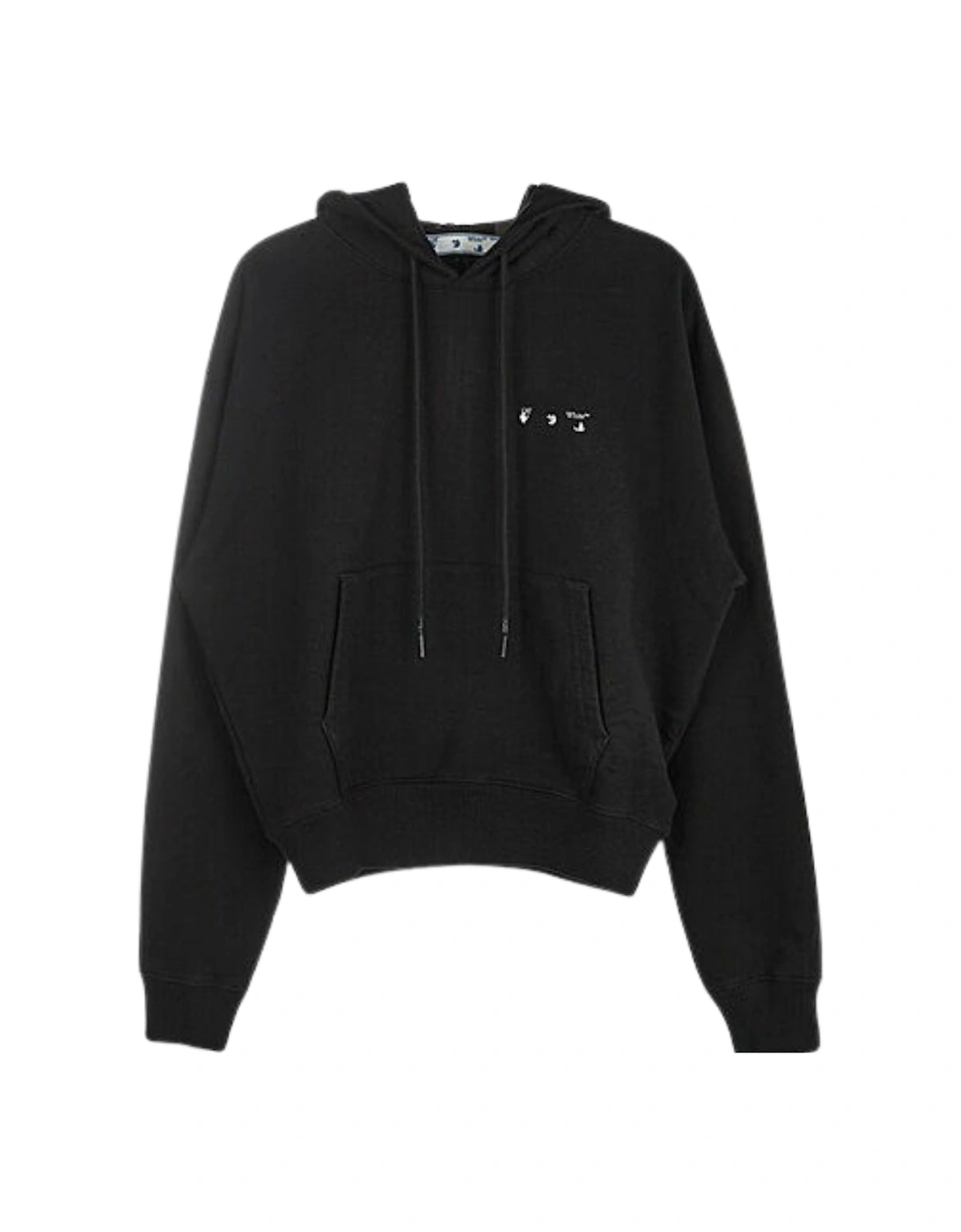 Black Monotone Logo On Back Black Hoodie, 3 of 2