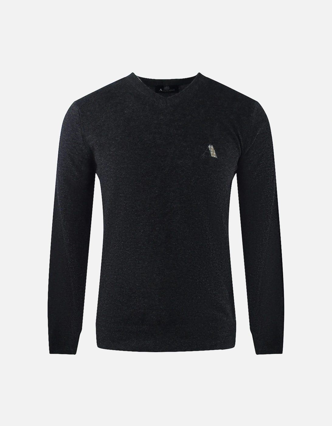Tartan A Logo Dark Grey Jumper, 3 of 2