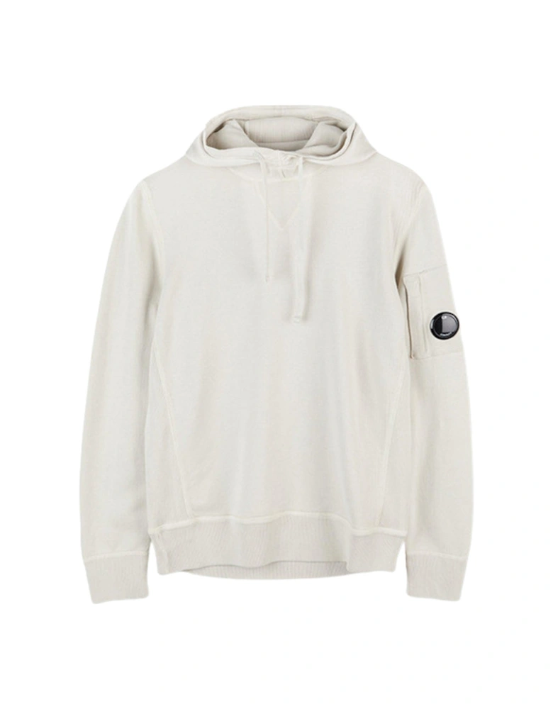 C.P. Company Lens Arm Beige Hoodie Mens