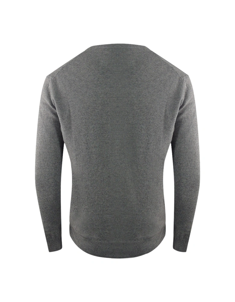 Aquascutum Tartan A Logo Grey Jumper