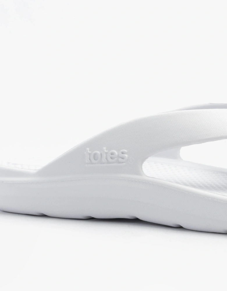 0350FWHI Womens Toe Post Sandals White