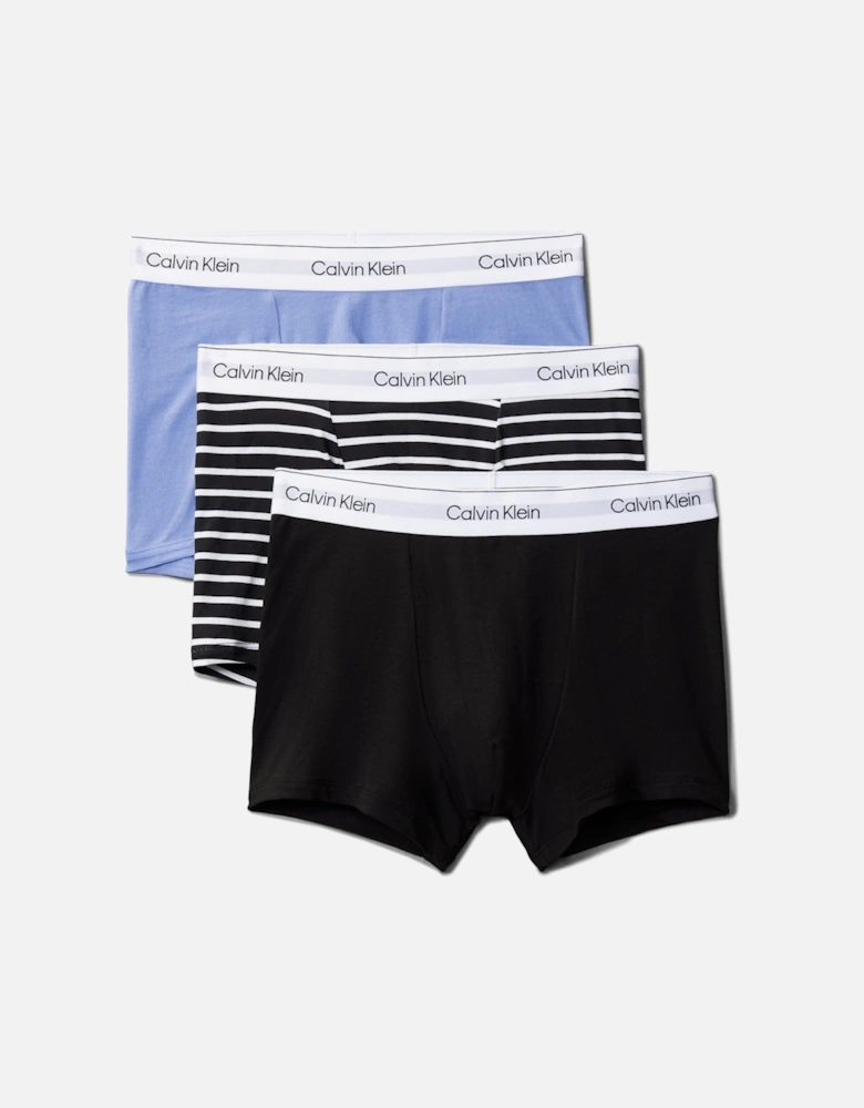 ICON COTTON STRETCH 3 Pack Mens Dart Trunks Multicoloured