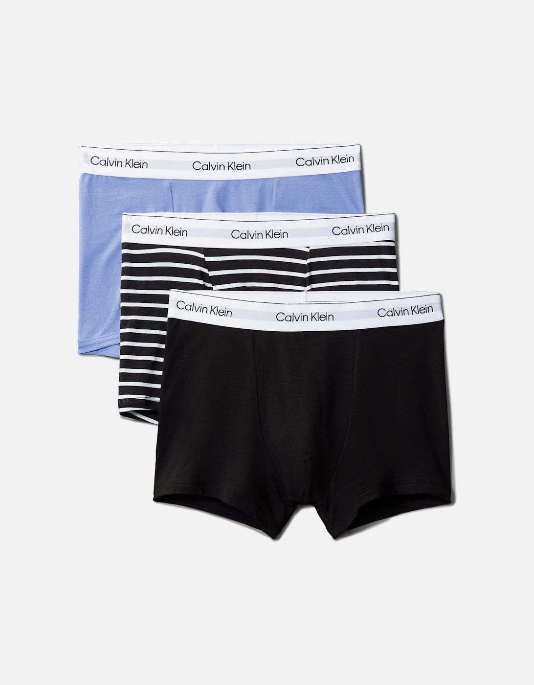 Calvin Klein Men's Multi Icon Cotton Stretch 3 Pack Dart Trunks Coloured - : 32/33/32 Medium