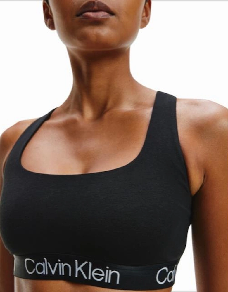 Women's Black Modern Structure Bralette