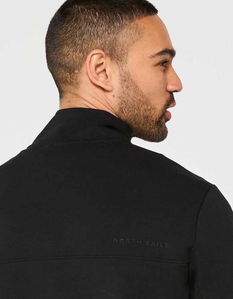 Tech Quarter Zip Sweat - Black