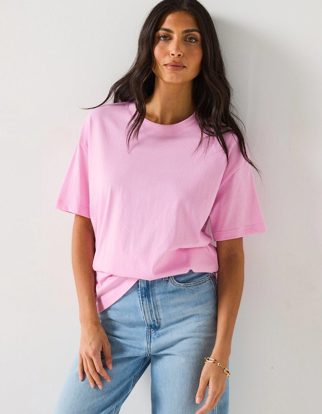 Essential Oversized T-Shirt - Pink, 2 of 1