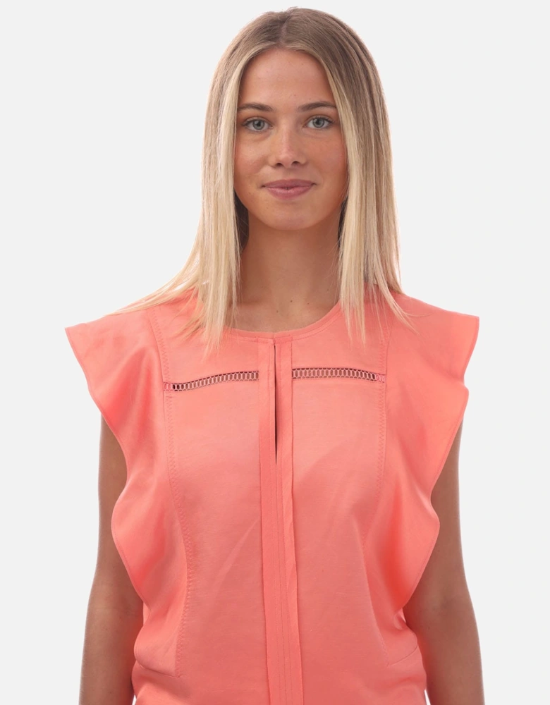 Bileina Flutter Sleeve Blouse