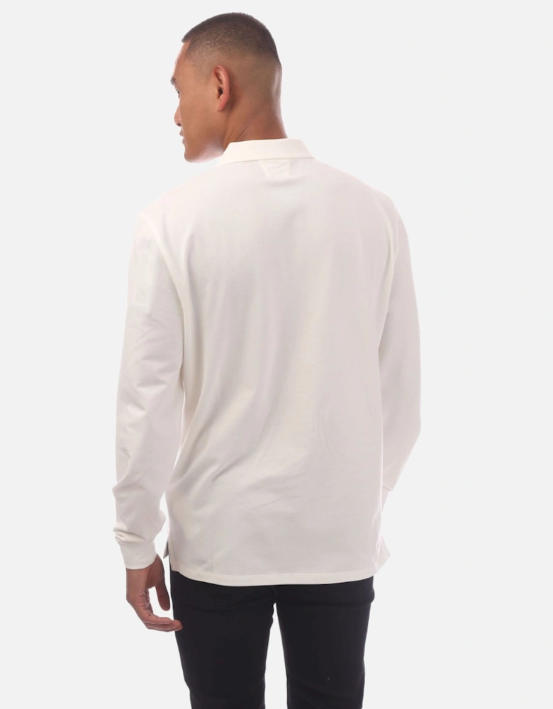 Stretch Piquet Long Sleeve Polo Shirt