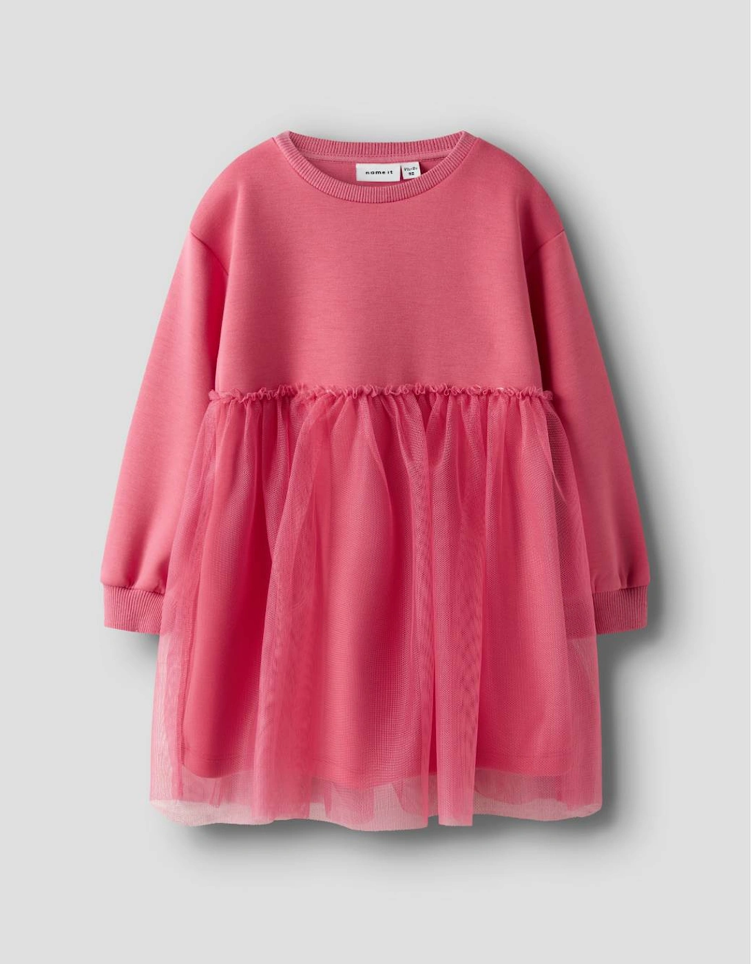 Mini Girl's Kersti Sweat Dress Rapture Rose, 4 of 3
