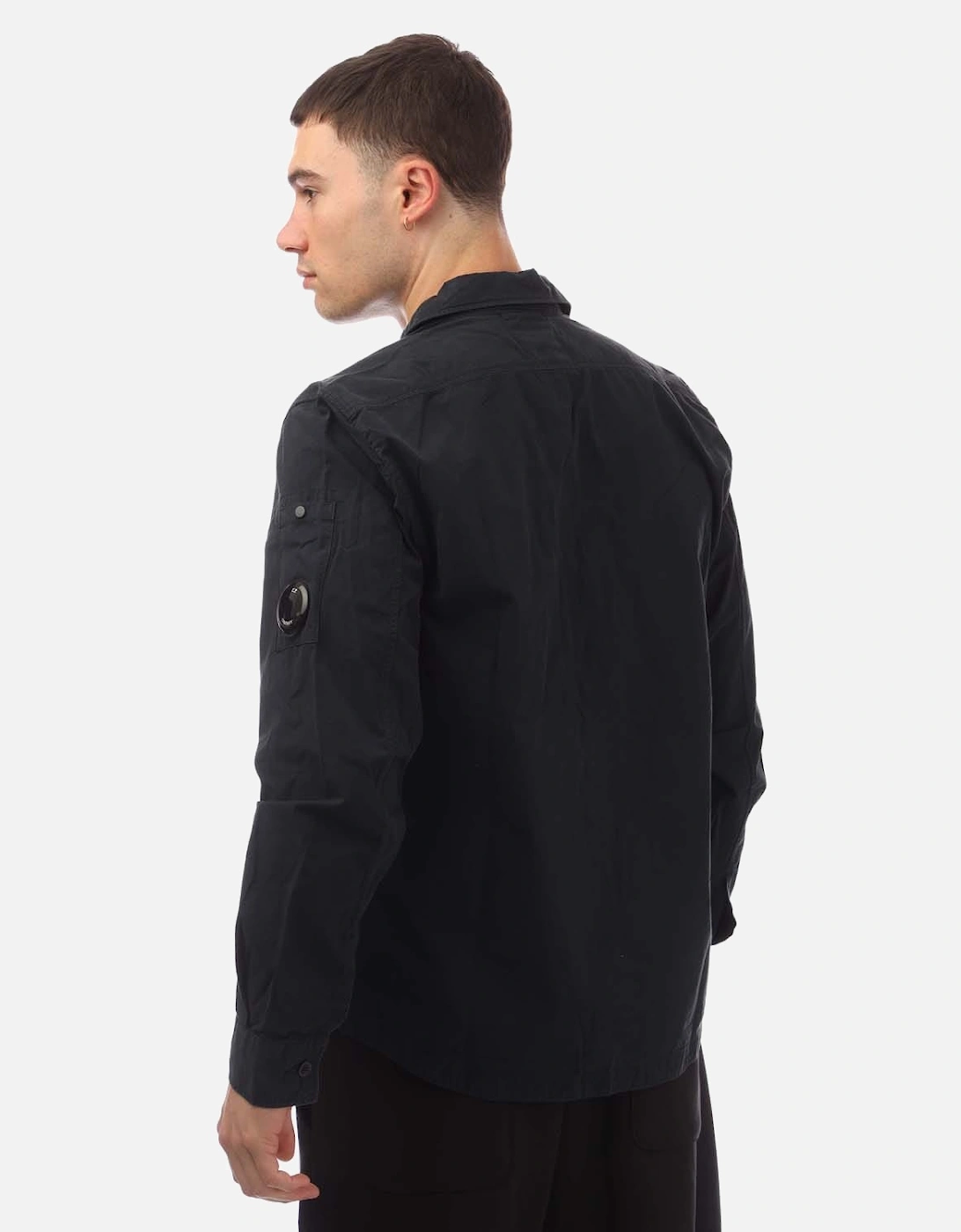 Gabardine Buttoned Pocket Shirt