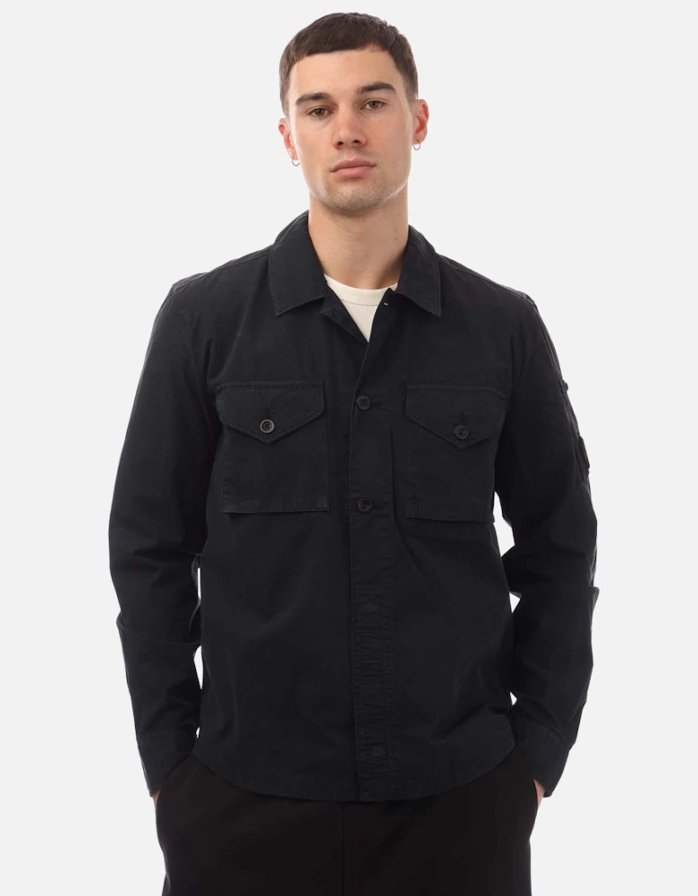 Gabardine Buttoned Pocket Shirt