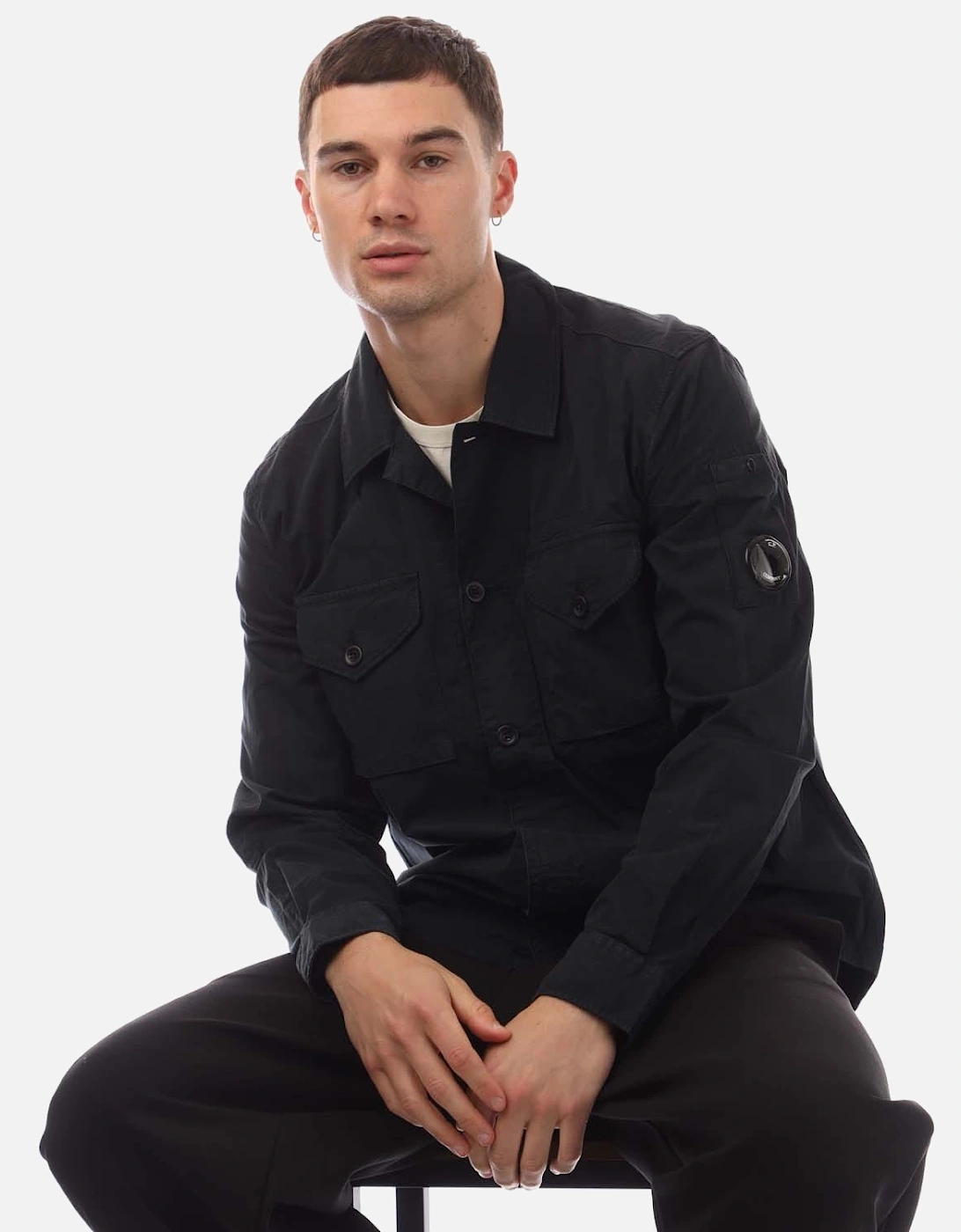 Gabardine Buttoned Pocket Shirt