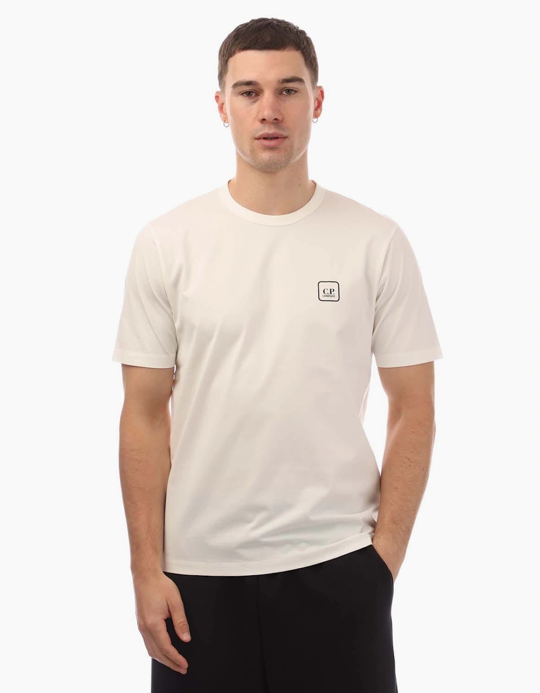 Cp Company Men's White Metropolis Series Urban Tech T-Shirt - : 38/Regular M