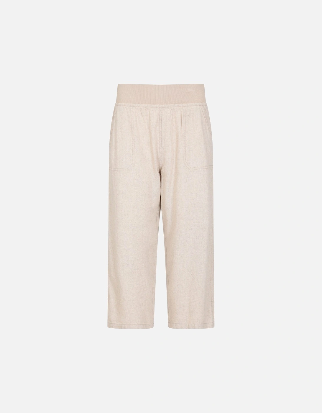 Womens/Ladies Skye Linen Blend Capri, 5 of 4