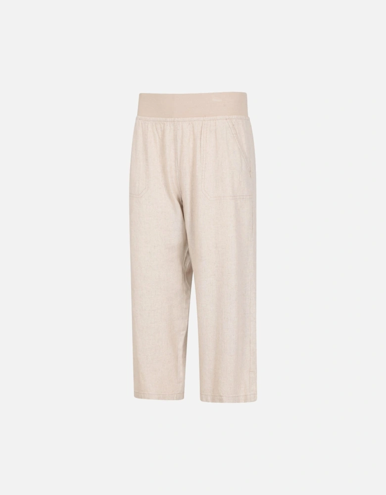 Womens/Ladies Skye Linen Blend Capri