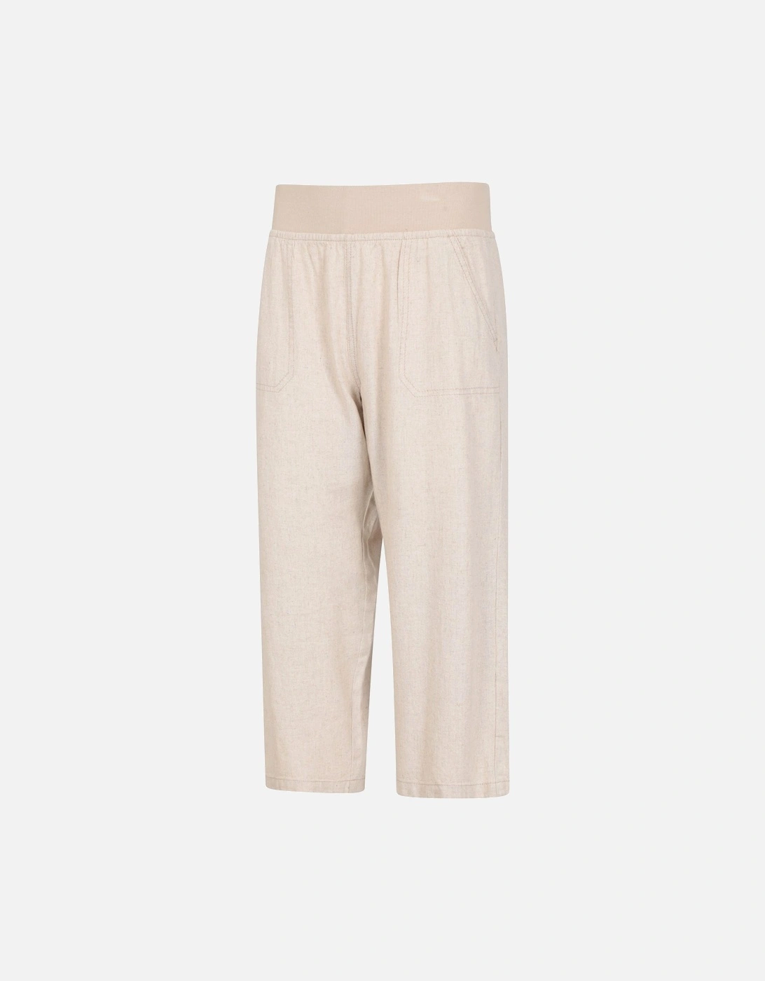 Womens/Ladies Skye Linen Blend Capri