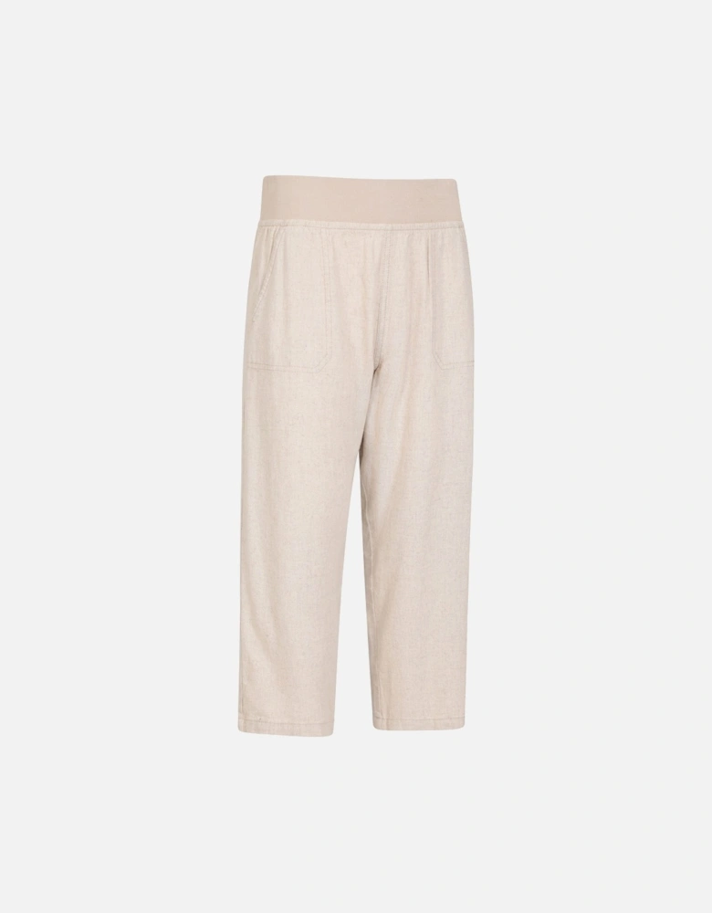 Womens/Ladies Skye Linen Blend Capri