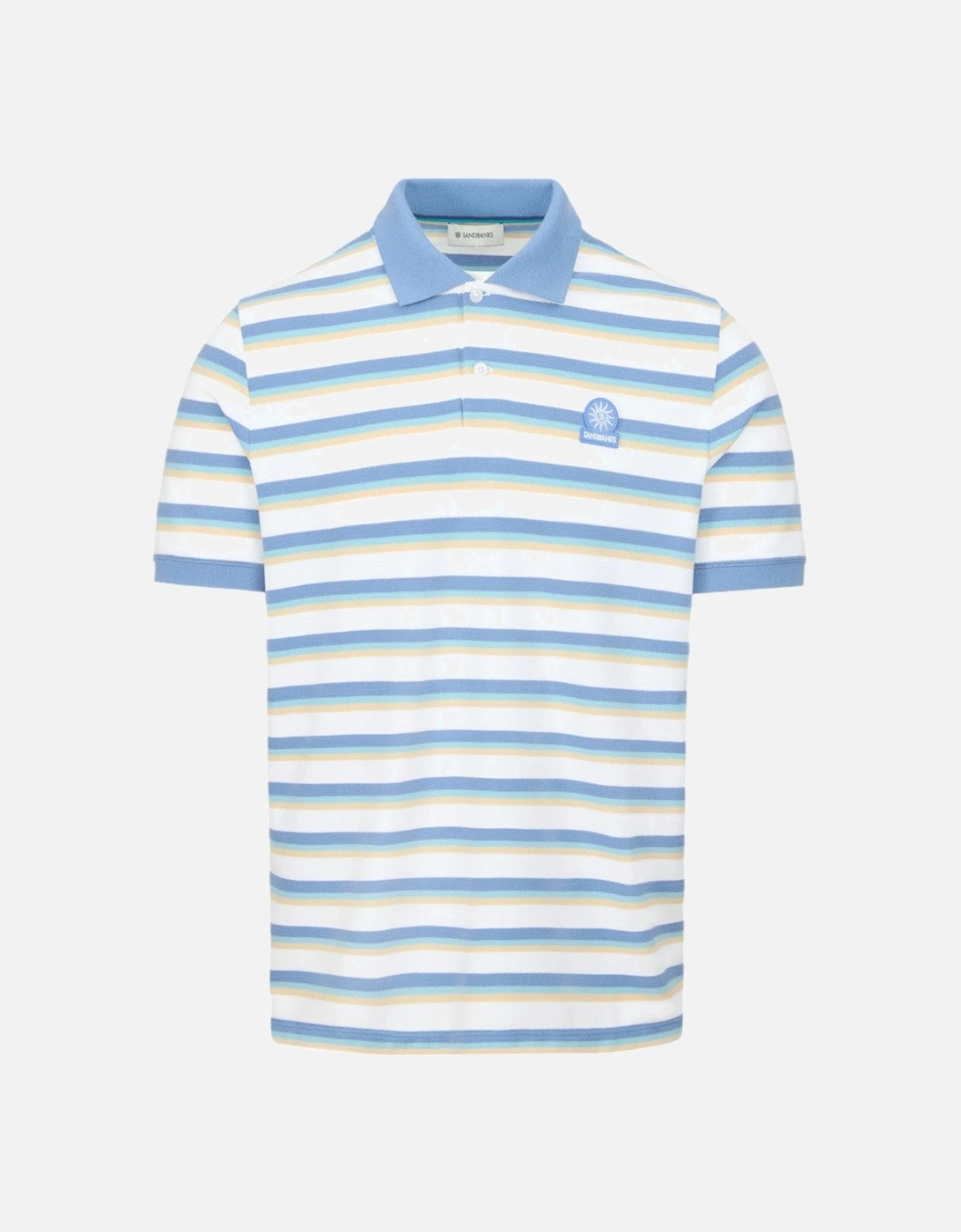 Tri-Colour Fade Stripe Polo Shirt Multi, 2 of 1
