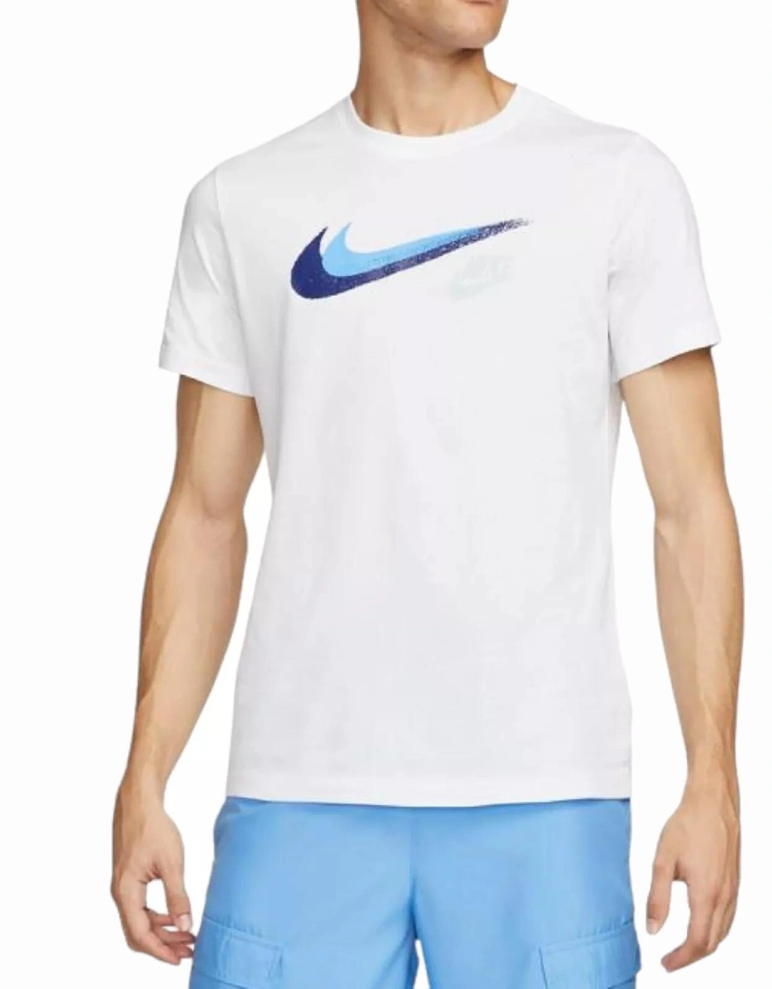 Signature T-Shirt Men's White/Blue, 4 of 3