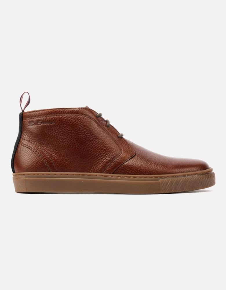 Parka Leather Men's Brown Boots