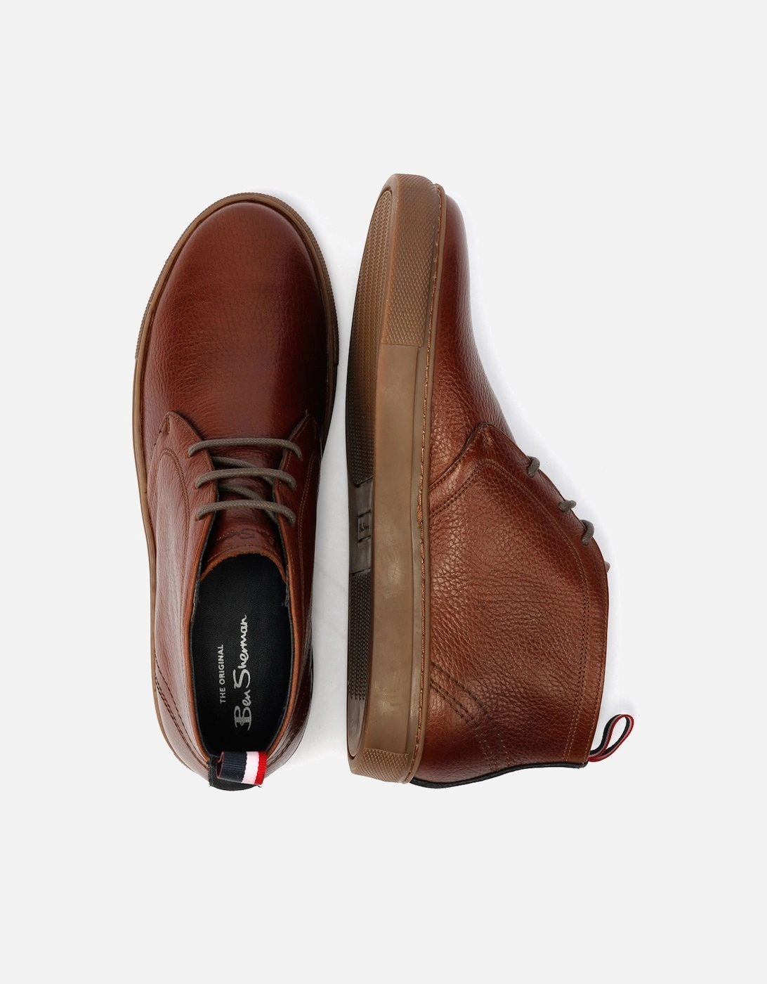 Parka Leather Men's Brown Boots