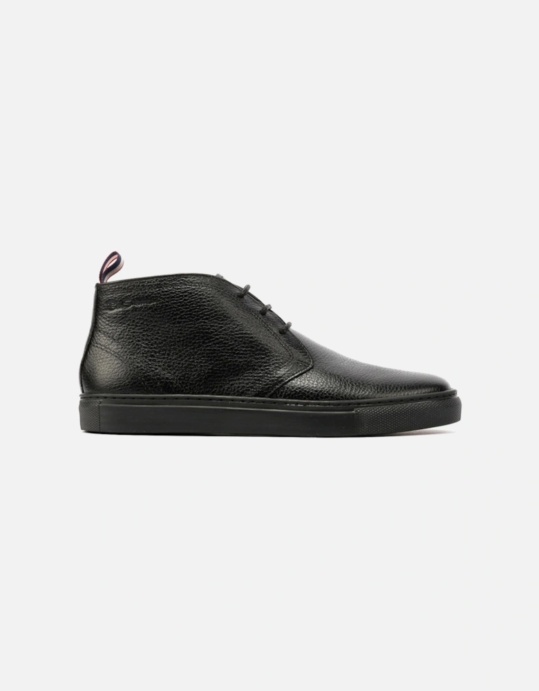 Parka Leather Men's Black Boots