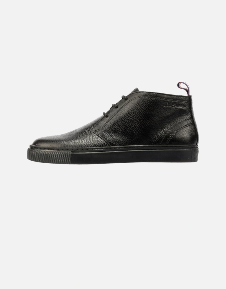 Parka Leather Men's Black Boots