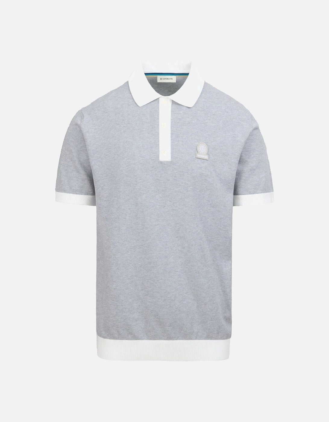 3-Button Knitted Polo Gray, 4 of 3