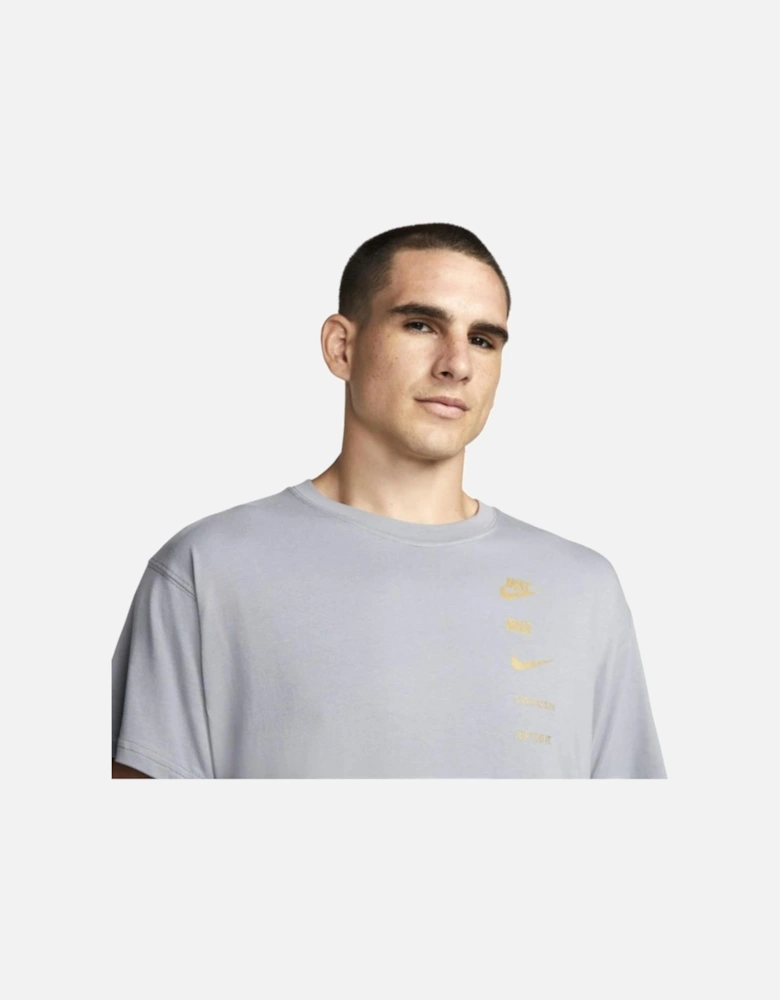 Sportswear Grey Gold Men's T-Shirt