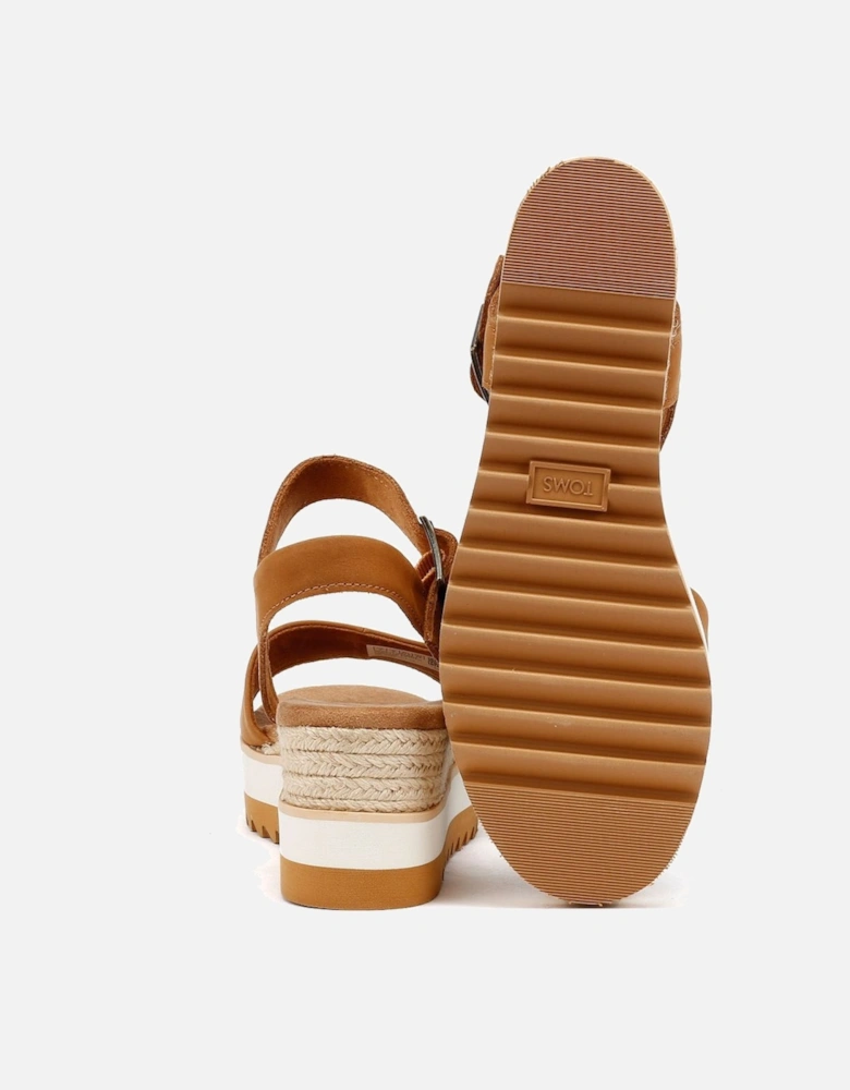 Diana Leather Women's Tan Wedges