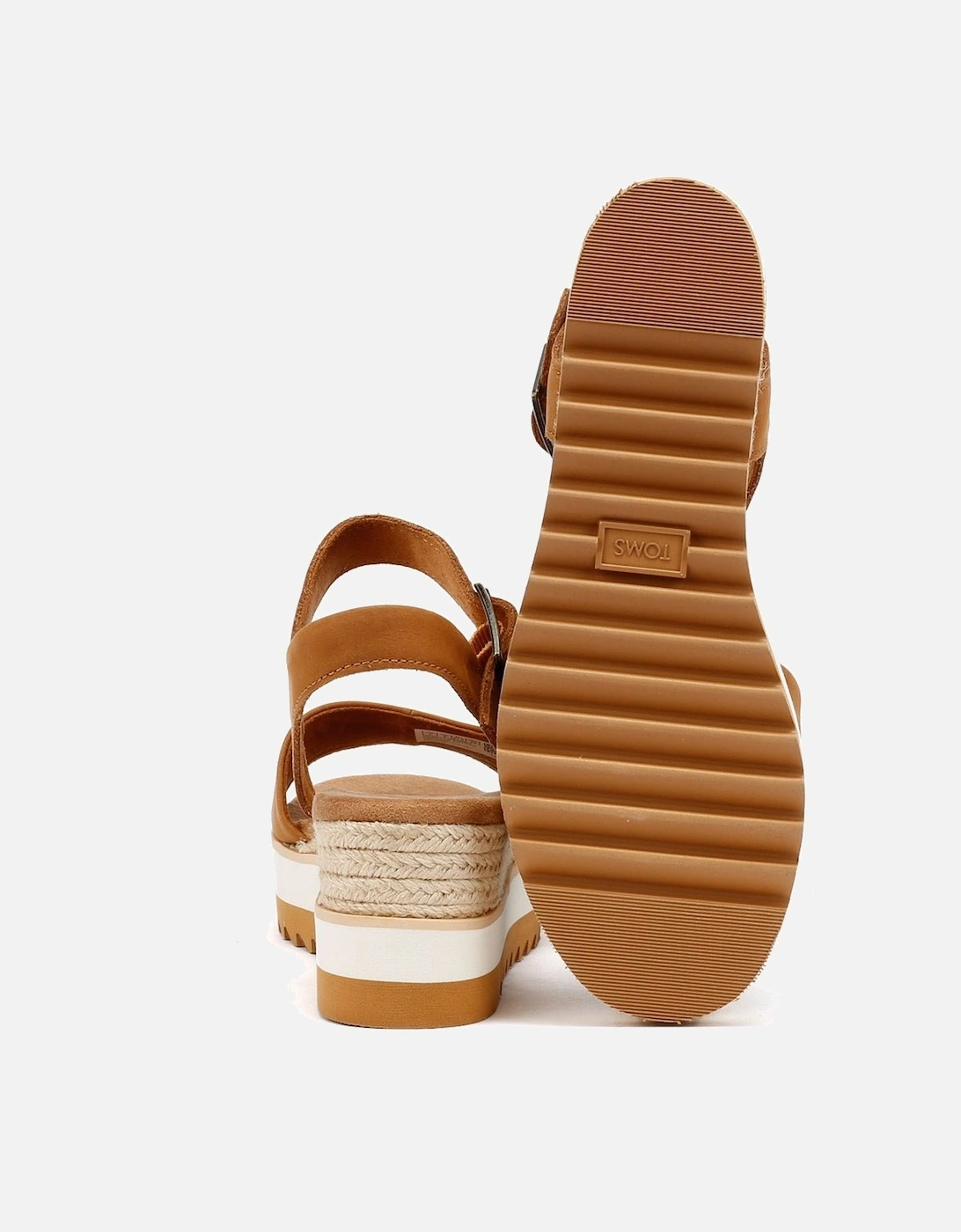 Diana Leather Women's Tan Wedges