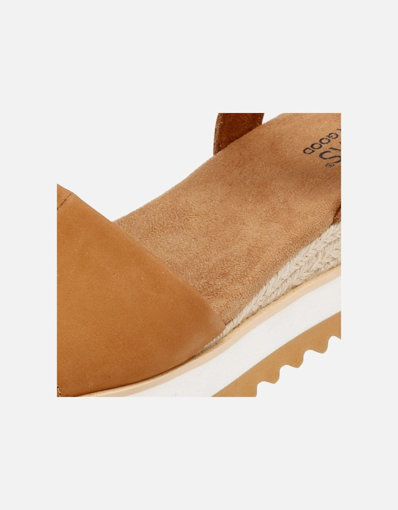 Diana Leather Women's Tan Wedges