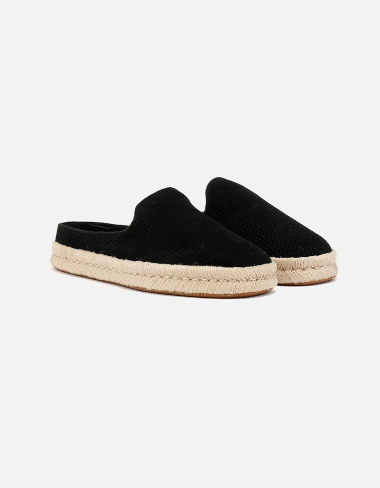 Santiago Suede Men's Black Mules