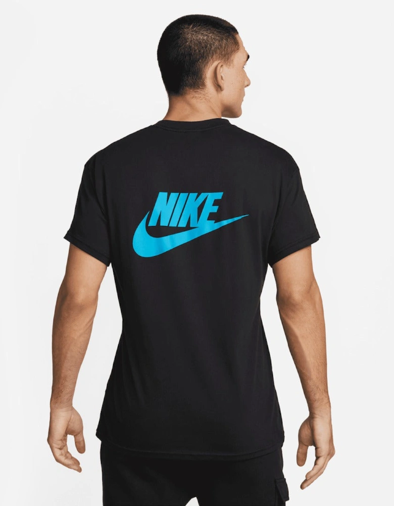 Sportswear Black Blue Men's T-Shirt