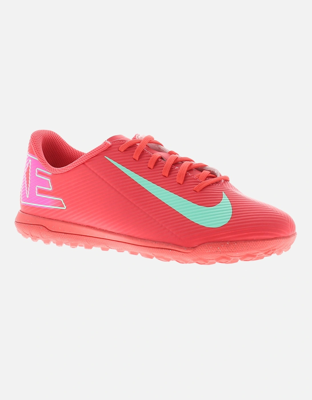 Boys Football Trainers Jr Vapor 16 Club Tf Lace Up Astro Turf Boots Pink UK, 6 of 5