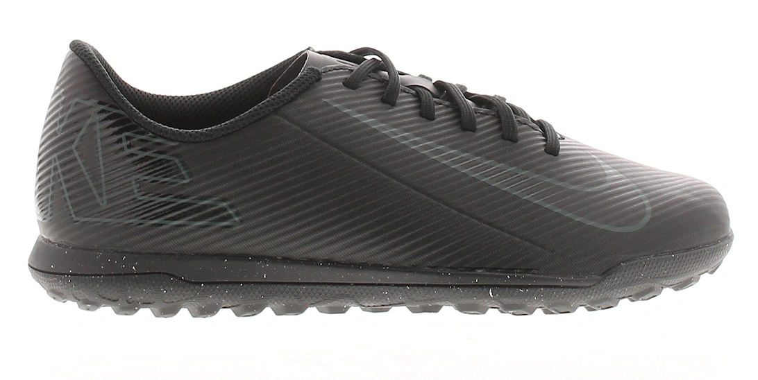 Boys Football Trainers Jr Vapor 16 Club Tf Lace Up Astro Turf Boots Black U