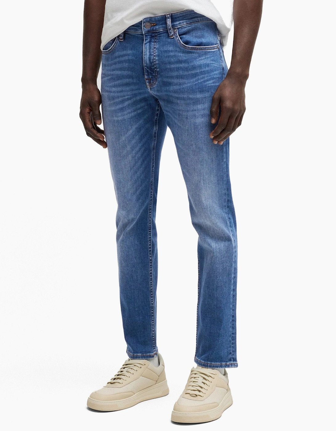 Hugo Boss Men's Blue Boss New Delaware Slim Fit Jeans - Size: 32/36