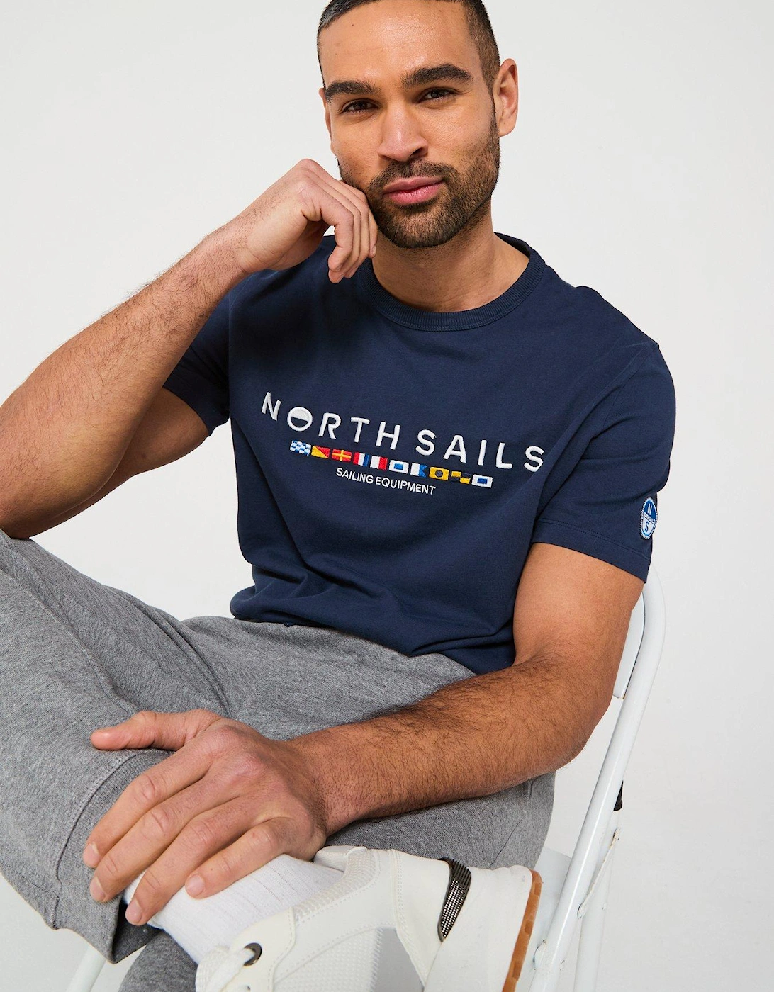 Newport Chest Logo T-Shirt - Navy