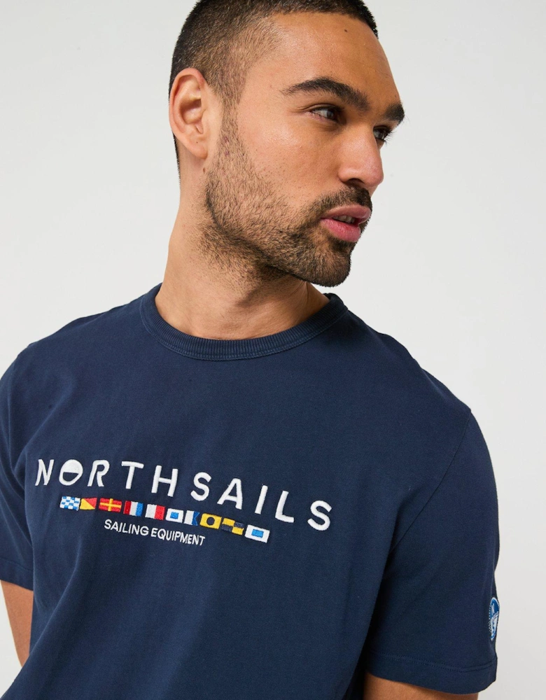 Newport Chest Logo T-Shirt - Navy