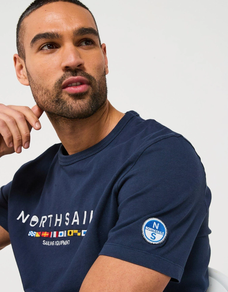 Newport Chest Logo T-Shirt - Navy