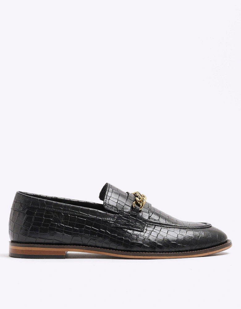 Almond Slip-On Shoes - Black